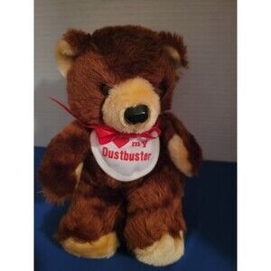 Extremely Rare Vintage Plush Bear Dustbuster Advertising Figure